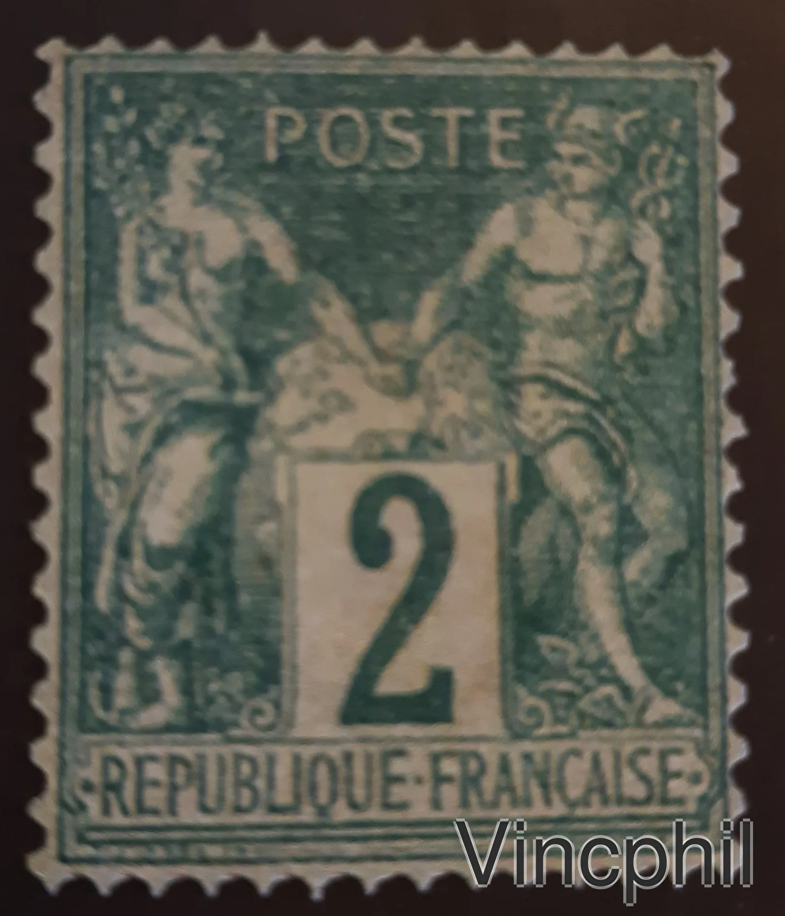 n° 62 B oblitéré