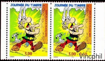 P 3226A ** Astérix paire de carnet