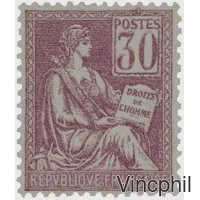n° 115 ** 30 c Mouchon type 1