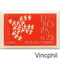 1961 ** 16 pays 34 valeurs