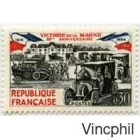 n° 1429 ** Taxis de la Marne