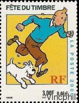 3303 a ** Tintin de carnet dentelé 13 1/2 - 13