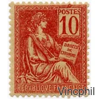 116 ** 10 c Mouchon Type II