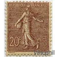 131 ** 20 c Semeuse lignée