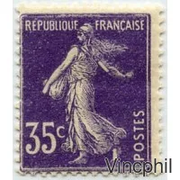 142 ** 35 c Semeuse fond plein