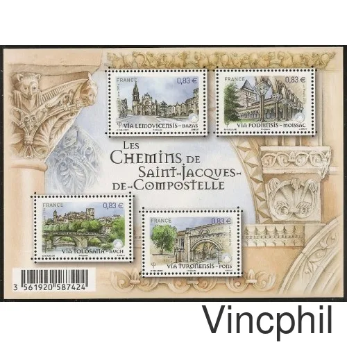 F 4838 ** Chemins de Saint jacques de Compostelle
