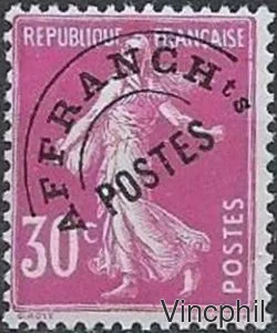 PREO 59 ** 30 c SEMEUSE ROSE