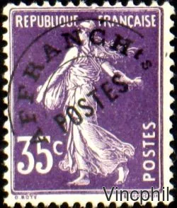 PREO 62 ** 35 c SEMEUSE VIOLET
