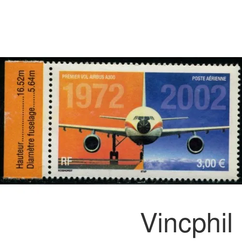 65 a ** Airbus A 300 avec bord de feuille illustré