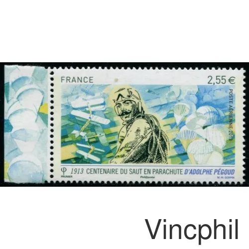 76 a ** Adolphe Pégoud avec bord de feuille