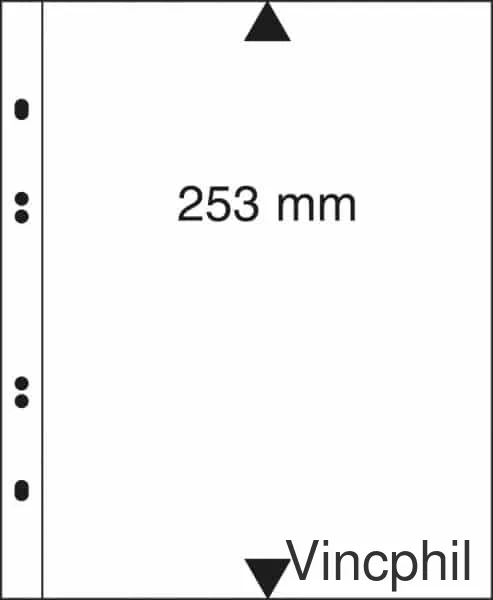 MU1311 Feuille Multi collect à 1 poche (190 x 253 mm) par page, noires - paquet de 10