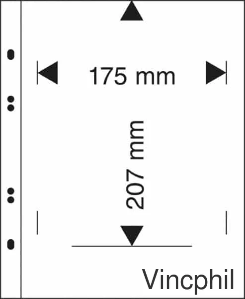 MU1392 Feuilles Multi collect transparentes pour séries monnaies sous blister - paquet de 10