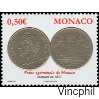 2644/2649 ** Pièces Monégasques depuis 1837