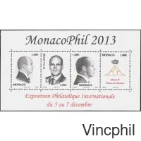 F 2903 Monacophil 2013 Portraits du Prince Albert II
