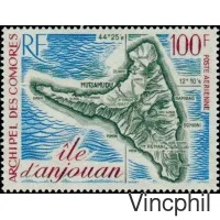 PA 49 ** Carte d'Anjouan