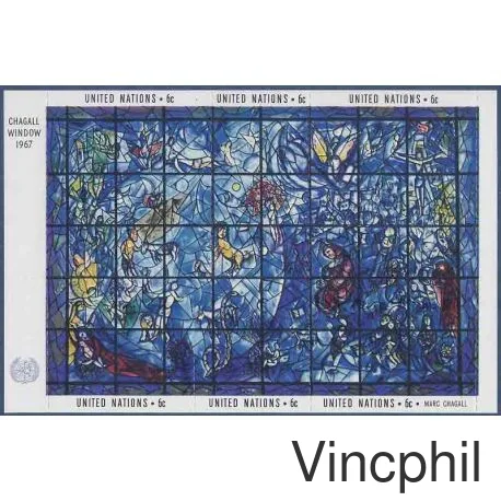 NY BF 4 ** Vitrail de Chagall