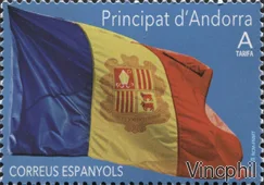 AND ESP 465 ** Drapeau d'Andorre
