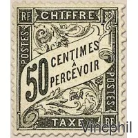 T n° 20 * 50 centimes Type Duval noir