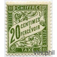 T n° 31 ** 20 centimes banderole olive