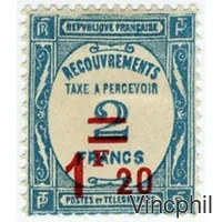 T n° 64 * 1.f20/2f Taxe à percevoir