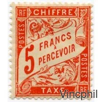 T n° 66 ** 5 francs banderole