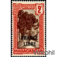 242/264 * Timbres de 1922-1939 surchargés France Libre