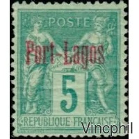 LAGOS n° 1 * 5 c Sage Type II