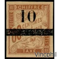 T 2 * Timbre-Taxe des Colonies Générales surchargé