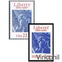 1986 2421 ** Statue de la Liberté USA France