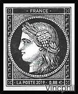 5305 ** 170 ans du 1er timbre francais