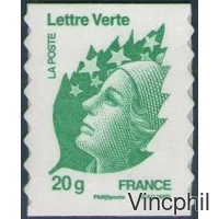 CT 604 C 2 BEAUJARD lettre verte avec grammage