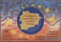 AND ESP 478 ** Entrée au Conseil de l'Europe