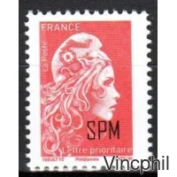 1210A ** Marianne surchargée SPM