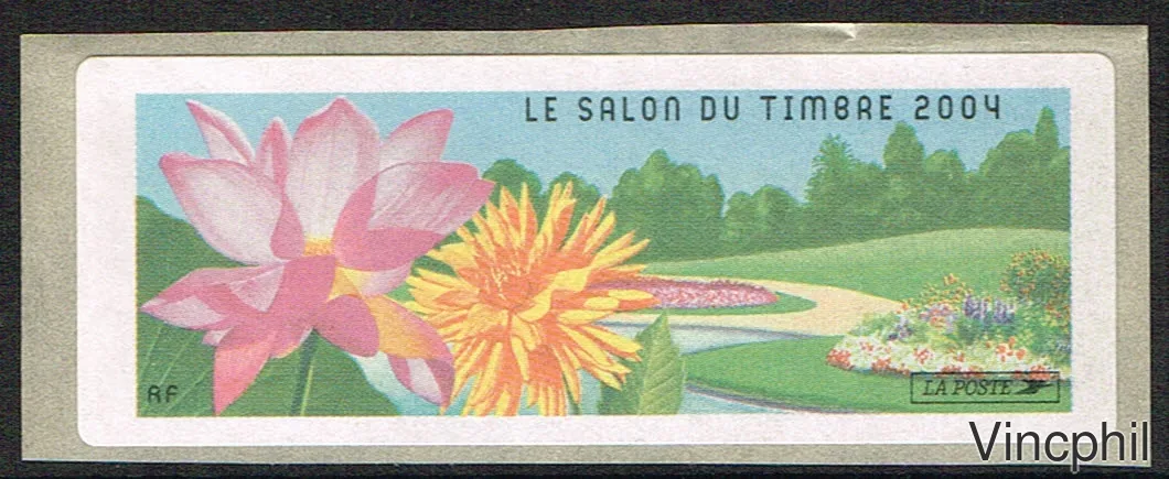 2004 Salon du Timbre ** Fleurs vignette neuve