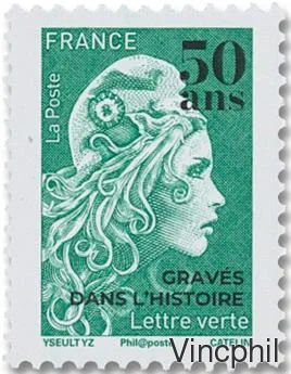 5439 ** Marianne surchargée 50 ans de l'imprimerie de Périgueux