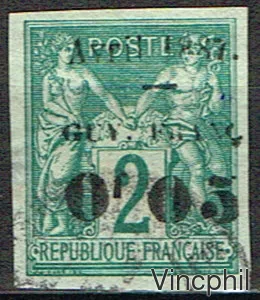 n° 2 O Timbre des Colonies générales surchargé Signé Calves