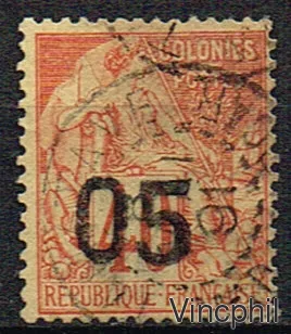 n° 4 O Timbre des colonies générales surchargé