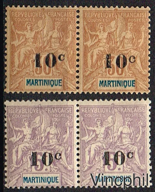 n° 52/53 B * Type I et II se tenant