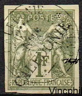 n° 20 O Timbre des colonies générales surchargé