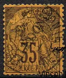 n° 31 O Timbre des colonies générales surchargé