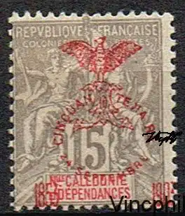 n° 73 a * Surcharge Cinquantenaire sans le i