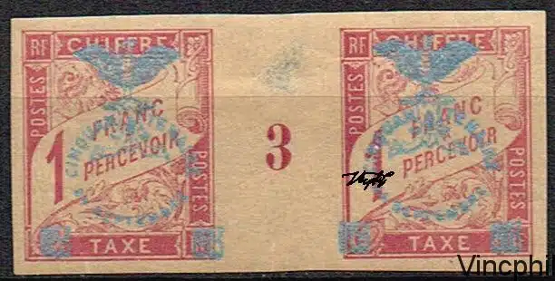 Taxe n° 14 * Taxe surchargé Cinquantenaire Millésime 3