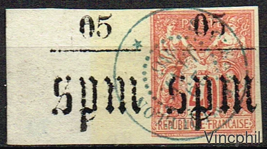 n° 5 O Timbres des Colonies générales surchargés