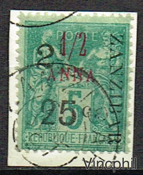 n° 32 h O Timbre précédent surchargé type IX
