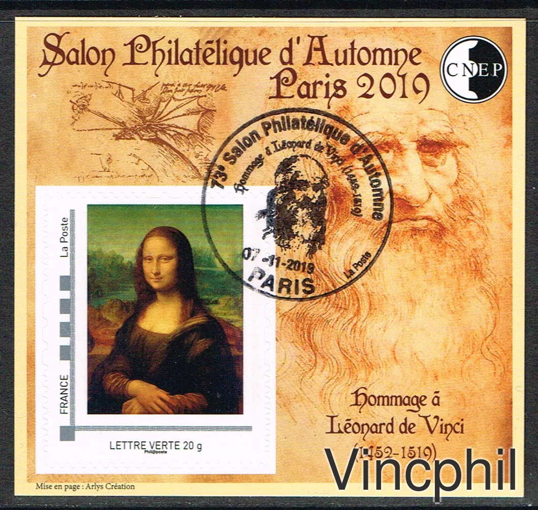 CNEP n° 82 Léonard de Vinci 2019 Oblitéré premier jour