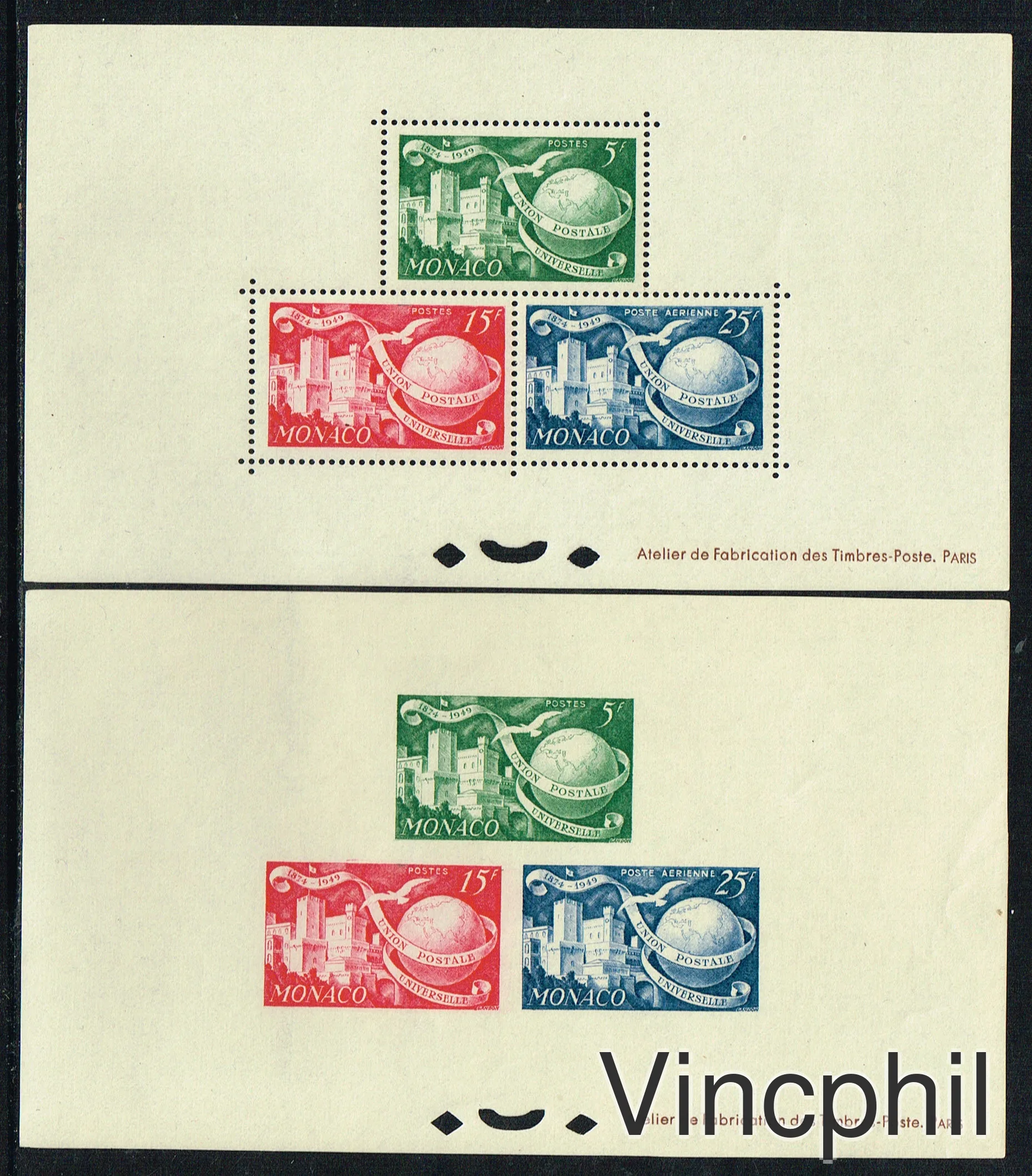 MONACO BF spéciaux 1 et 1a 75 ** ème Anniversaire de l'ONU