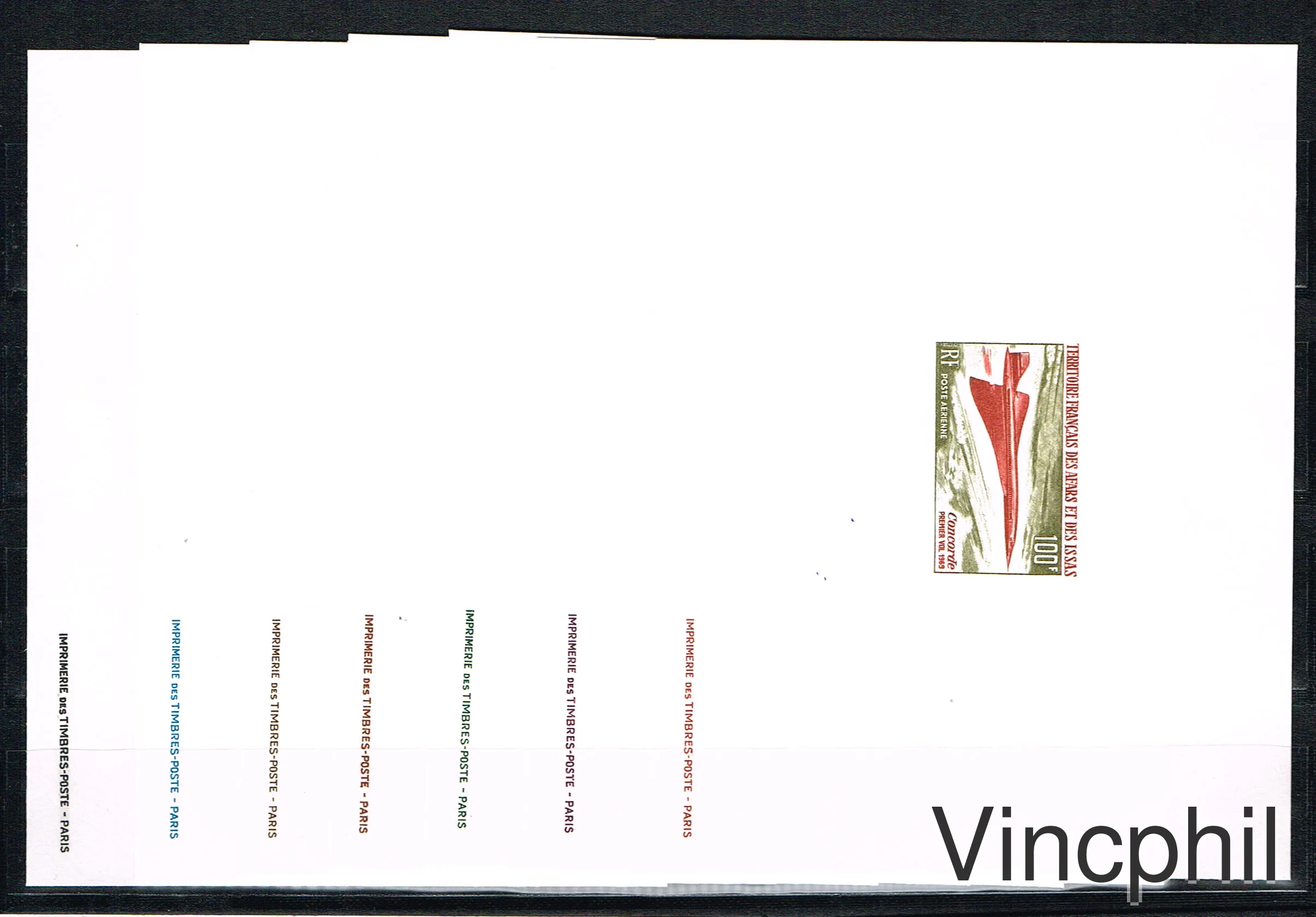 Concorde ** Epreuve de luxe 7 valeurs