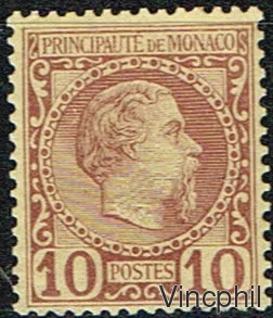 n° 4 ** 10 c. Charles III Signé