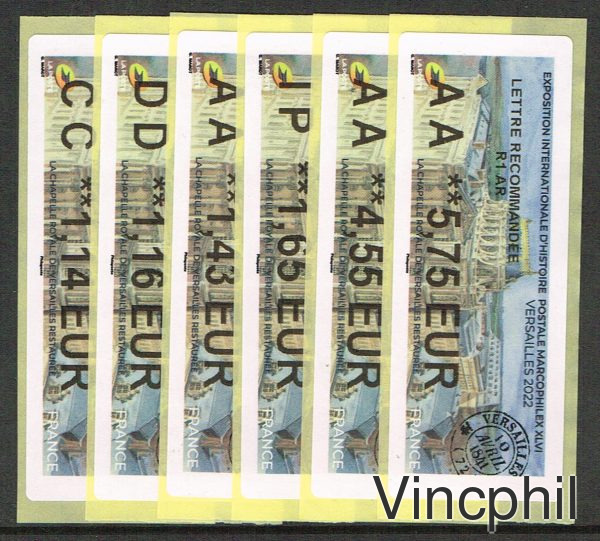 10/2022 MARCOPHILEX NABANCO 6 valeurs ECOPLI 1.14, LETTRE VERTE 1.16, PRIORITAIRE 1.43, INTERNATIONAL 1.65, LR 1 4.55, LR 1 AR 5.75