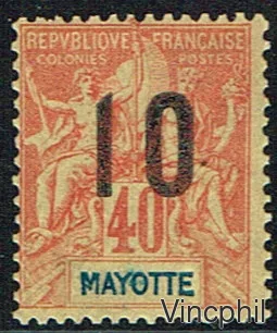 MAYOTTE n° 28A * surcharge espacée